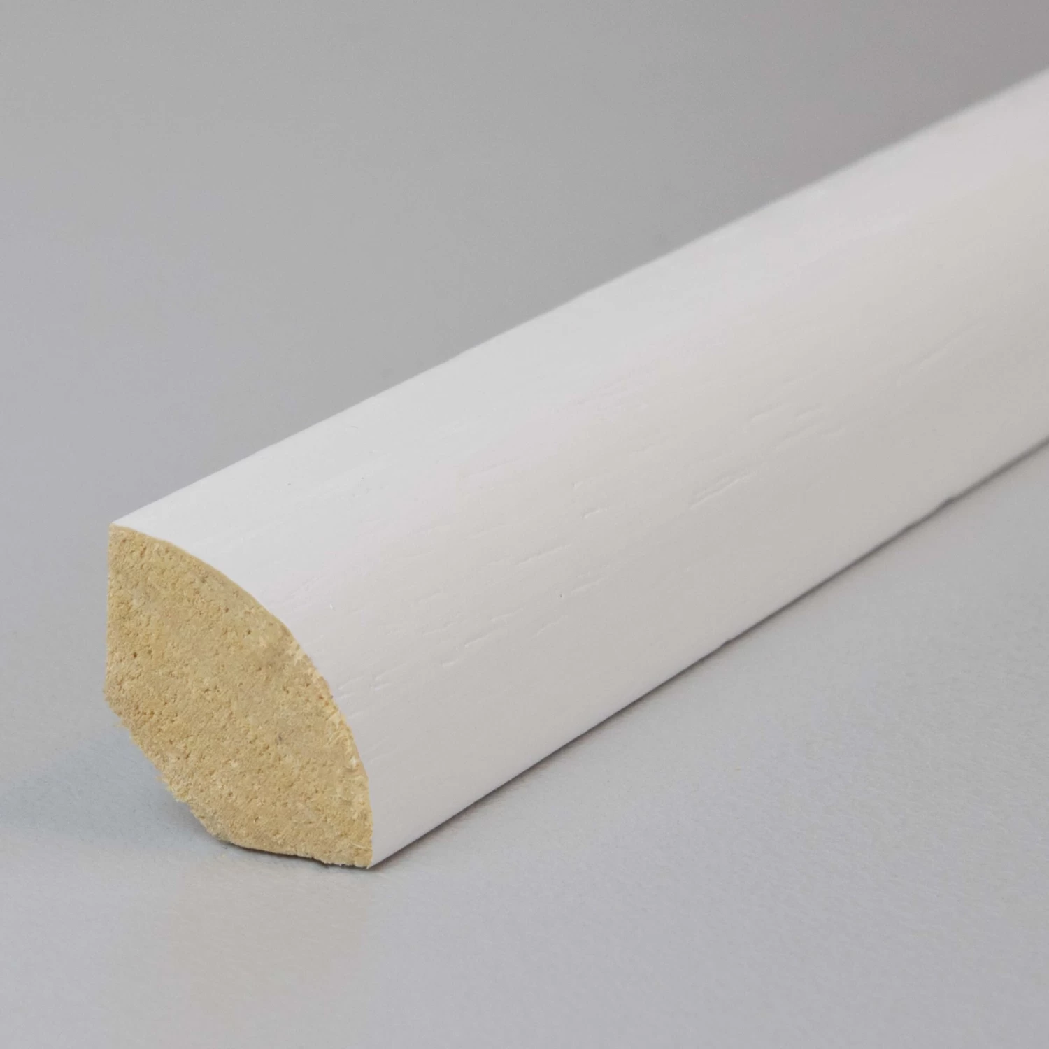 PROVISTON | Quart De Rond | 14 X 14 X 2000 Mm | Bois Massif | Blanc Laqué | RAL9010 | Plinthe 2 PROVISTON | Quart De Rond | 14 X 14 X 2000 Mm | Bois Massif | Blanc Laqué | RAL9010 | Plinthe – Image 2