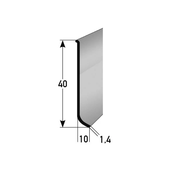 Plinthe Aluminium En Différentes Hauteurs 40 - 80 Mm Fixations Couleurs 2 Plinthe Aluminium En Différentes Hauteurs 40 - 80 Mm Fixations Couleurs – Image 2