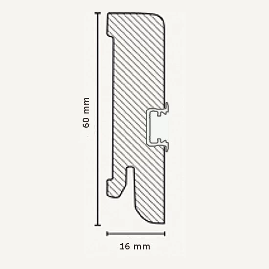Plinthe Lumineuse | Placage Bois | 16.61.21L | Wengé Vernis 1 Plinthe Lumineuse | Placage Bois | 16.61.21L | Wengé Vernis