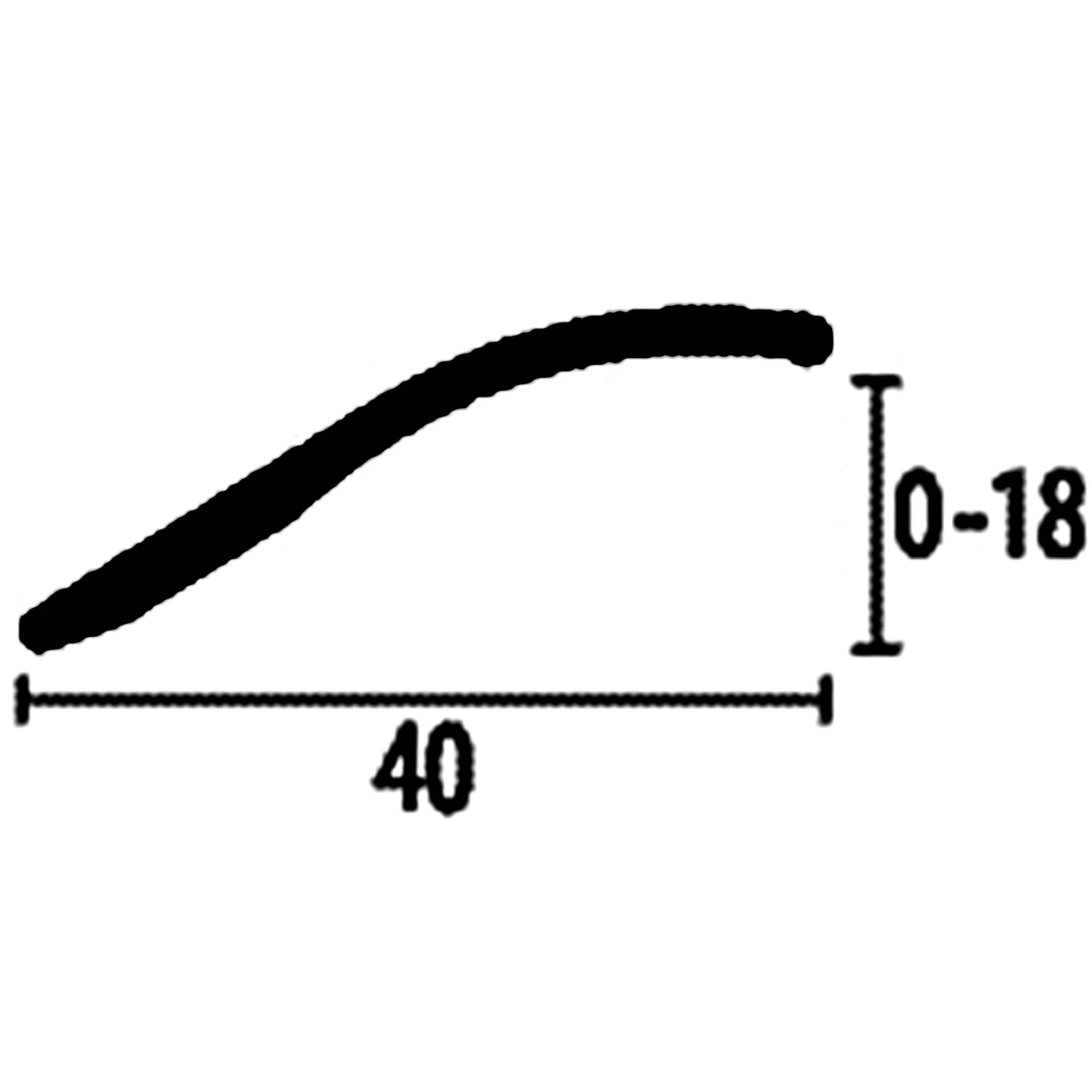 PROVISTON | Barre De Rattrapage | Largeur:40 Mm | Hauteur:0 - 18 Mm | Longueur:1000 Mm | Alu Anodisé 1 PROVISTON | Barre De Rattrapage | Largeur:40 Mm | Hauteur:0 - 18 Mm | Longueur:1000 Mm | Alu Anodisé