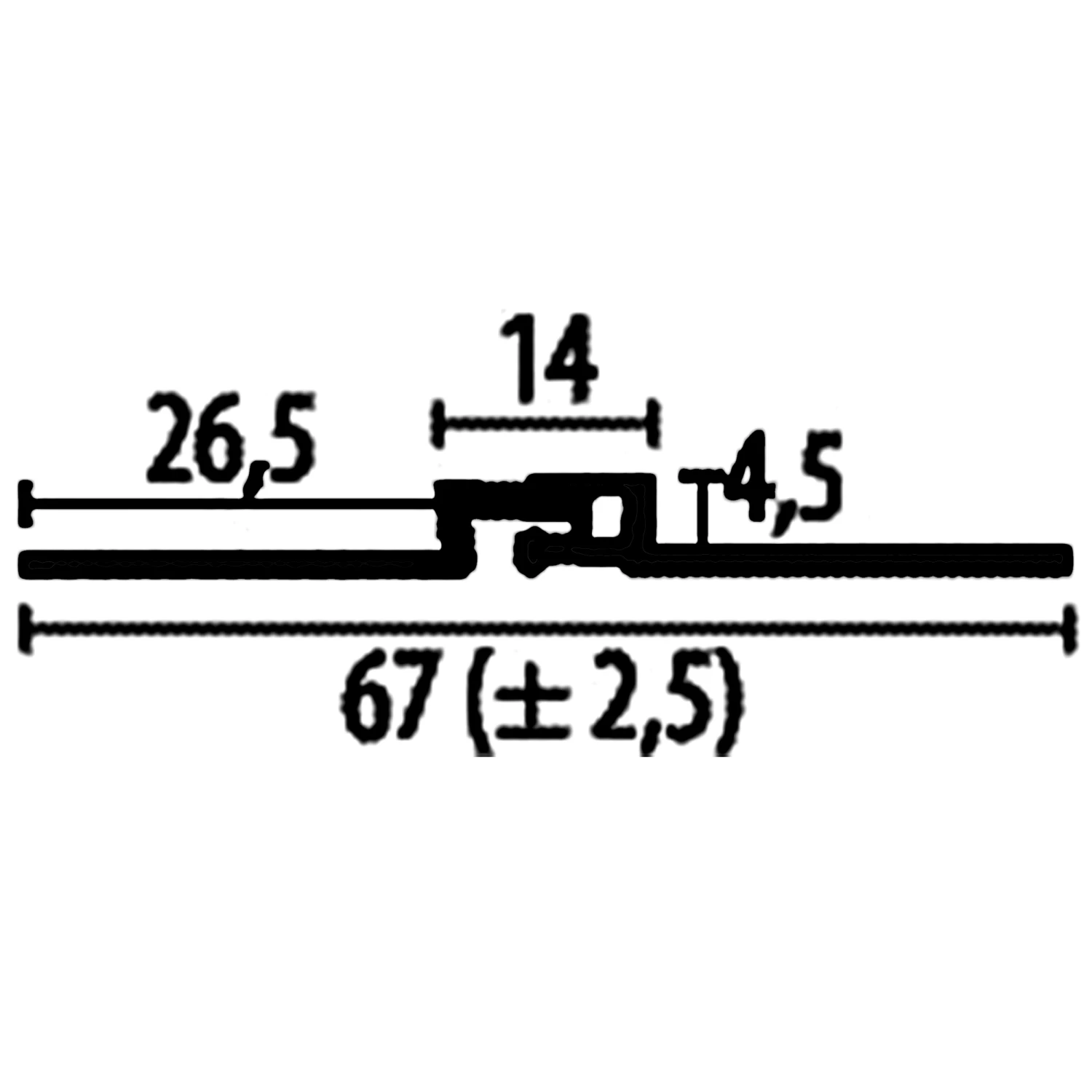 PROVISTON | Profilé De Dilatation | 67 X 4.5 X 2700 Mm | Alu Anodisé | Dilatation:2.5 Mm 1 PROVISTON | Profilé De Dilatation | 67 X 4.5 X 2700 Mm | Alu Anodisé | Dilatation:2.5 Mm