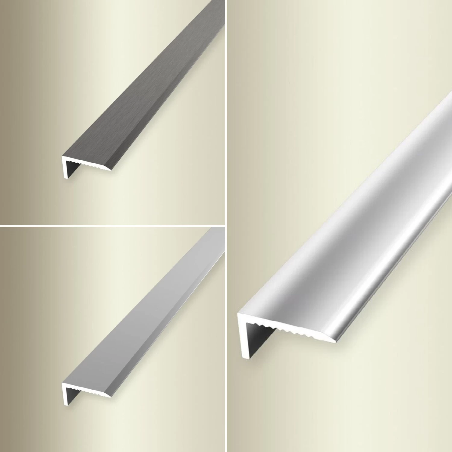 Nez De Marche | 15 X 8.5 X 2700 Mm | Aluminium | Lisse | Facile à Plier | Non Percé 2 Nez De Marche | 15 X 8.5 X 2700 Mm | Aluminium | Lisse | Facile à Plier | Non Percé – Image 2