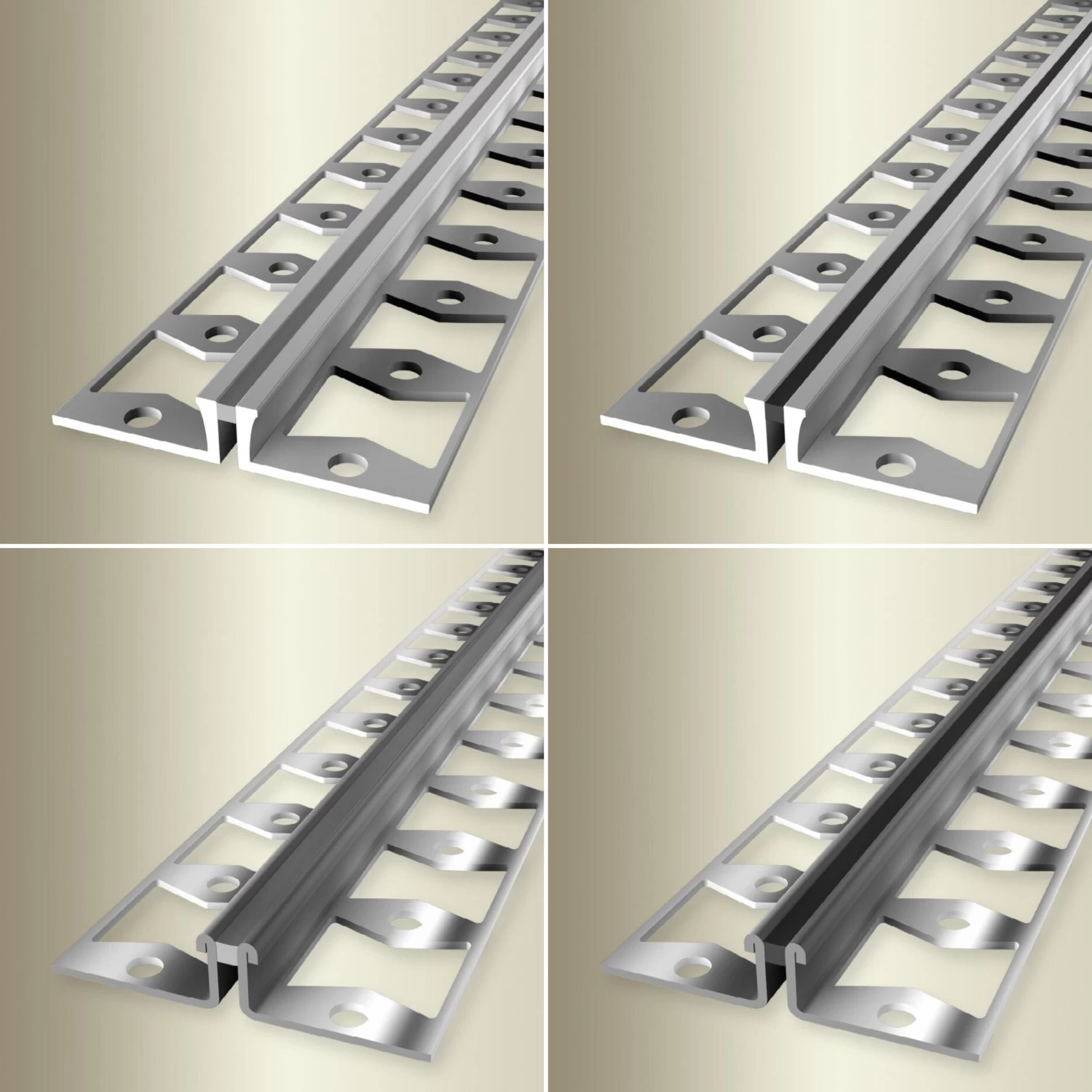 Profilé De Dilatation | Largeur:51 Mm | Longueur:2500 Mm | Aluminium | Joint En Silicone | Découper 2 Profilé De Dilatation | Largeur:51 Mm | Longueur:2500 Mm | Aluminium | Joint En Silicone | Découper – Image 2