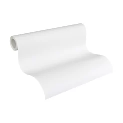 A.S. Creation Meistervlies | 248312 | Papier Peint Intissé à Rayures | 0.53 M X 10.05 M | Blanc