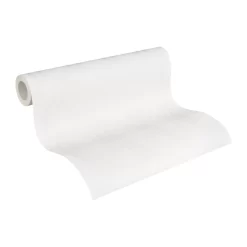 A.S. Creation Meistervlies | 260512 | Papier Peint à Motif Ondulé | 0.53 M X 10.05 M | Blanc