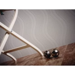 A.S. Creation Meistervlies | 260512 | Papier Peint à Motif Ondulé | 0.53 M X 10.05 M | Blanc -Décoratif Soldes 260512 5