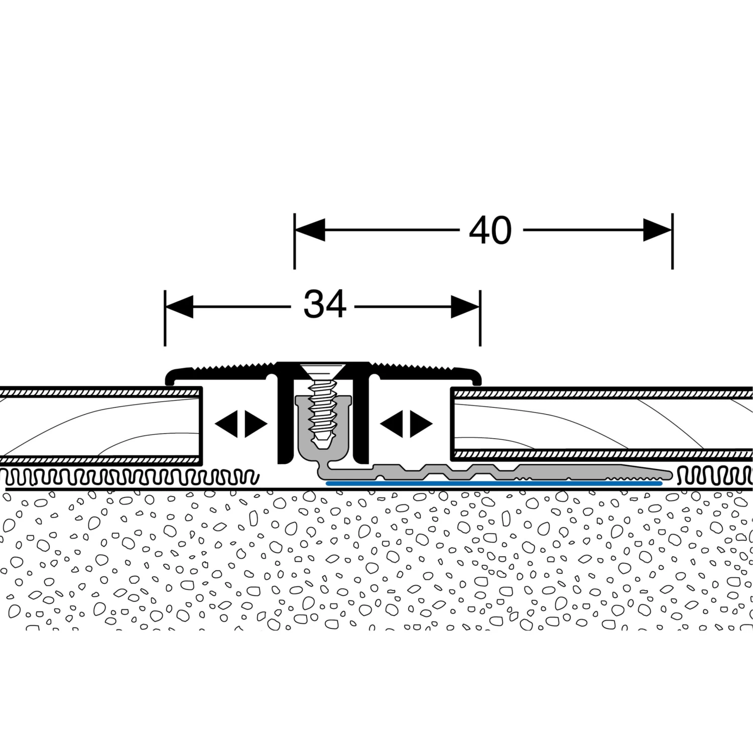 Küberit 288 SK PPS-Champion 4.0 | Barre De Seuil | Large:34 Mm | Rattrapage | Épaisseur:6.5-16 Mm 2 Küberit 288 SK PPS-Champion 4.0 | Barre De Seuil | Large:34 Mm | Rattrapage | Épaisseur:6.5-16 Mm – Image 2