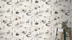 Rasch Kids & Teens II | 292404 | Papier Peint Enfant Papier | 0.53 M X 10.05 M | Gris