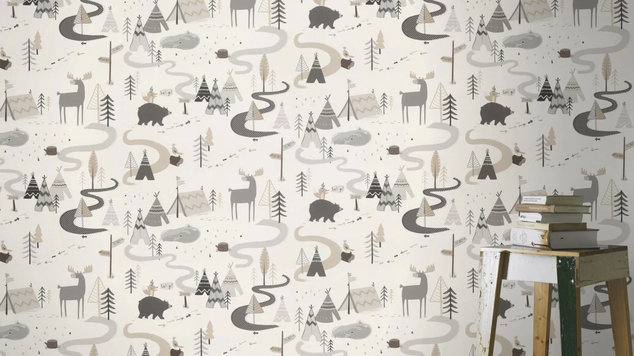 Rasch Kids & Teens II | 292404 | Papier Peint Enfant Papier | 0.53 M X 10.05 M | Gris 1 Rasch Kids & Teens II | 292404 | Papier Peint Enfant Papier | 0.53 M X 10.05 M | Gris