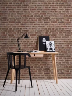 A.S. Creation Authentic Walls 2 | 302191 | Papier Peint Imitation Brique Pierre En Papier | Rouge -Décoratif Soldes 302191 3 1