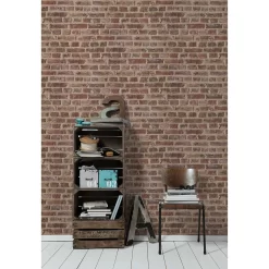 A.S. Creation Authentic Walls 2 | 302191 | Papier Peint Imitation Brique Pierre En Papier | Rouge -Décoratif Soldes 302191 9