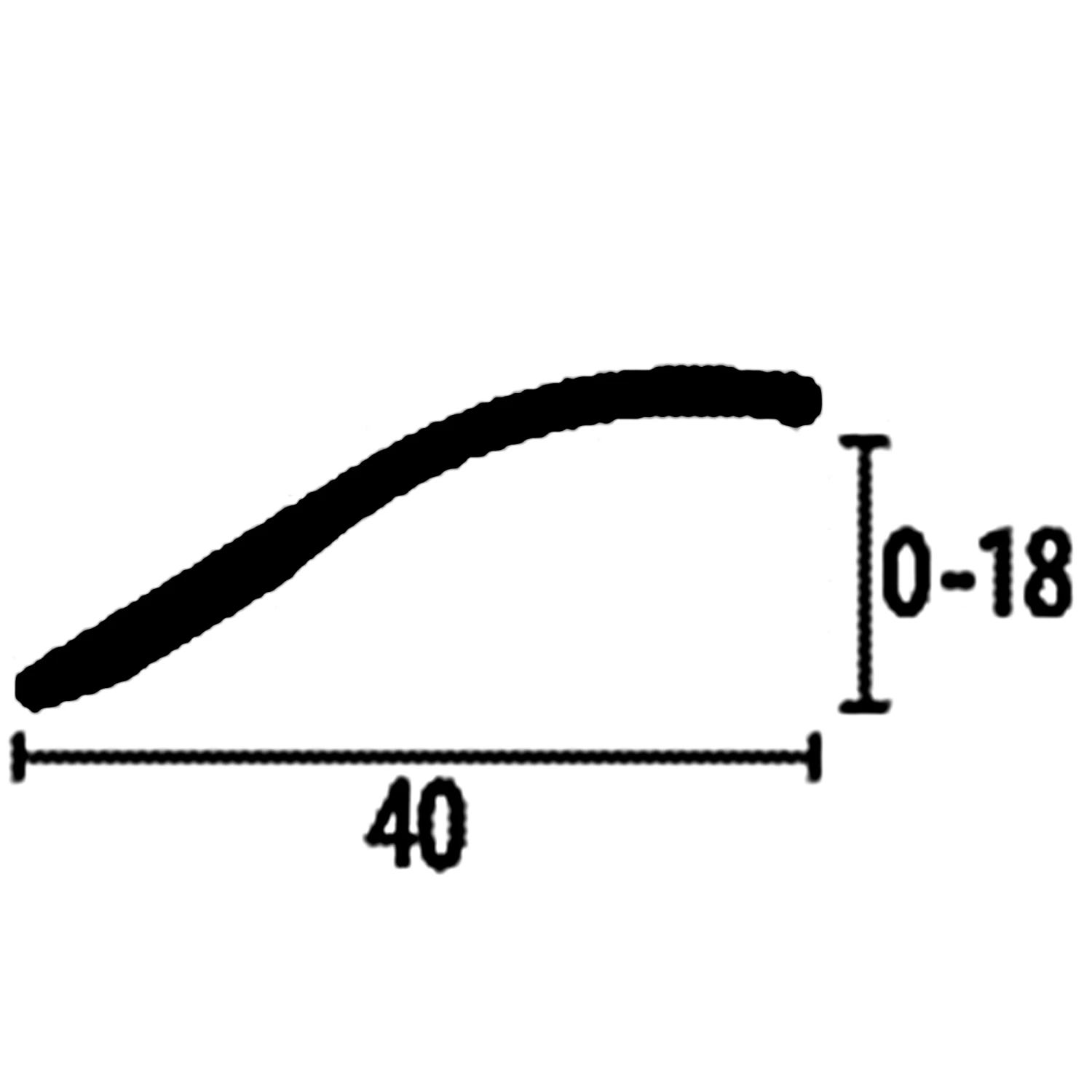 PROVISTON | Barre De Rattrapage | Largeur:40 Mm | Hauteur:0 - 18 Mm | Dénivelé | Rampe | A Visser 1 PROVISTON | Barre De Rattrapage | Largeur:40 Mm | Hauteur:0 - 18 Mm | Dénivelé | Rampe | A Visser