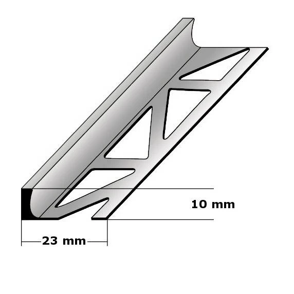 Équerre De Finition Carrelage | Hauteur 2 - 30 Mm | Largeur 23 Mm | Alu 1 Équerre De Finition Carrelage | Hauteur 2 - 30 Mm | Largeur 23 Mm | Alu