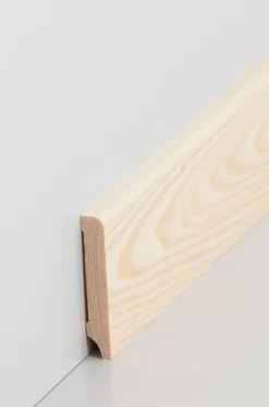 Plinthe Bois Massif - Pin 60 - 80 Mm Pin Brut / Pin Vernis -Décoratif Soldes 320 1060 0 1