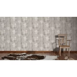 A.S. Creation Simply Decor | 334814 | Papier Peint Papier Imitation Bois | 0.53 M X 10.05 M | Gris -Décoratif Soldes 334814 3