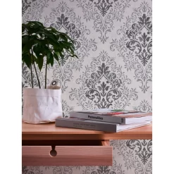 A.S. Creation Jette 4 | 339241 | Papier Peint Intissé Baroque | 0.53 M X 10.05 M | Gris -Décoratif Soldes 339241 4