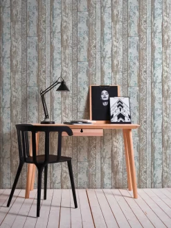 A.S. Creation Elements | 361191 | Papier Peint Bois Intissé | 0.53 M X 10.05 M | Bleu -Décoratif Soldes 361191 5 scaled