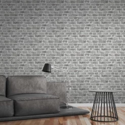A.S. Creation Elements | 361403 | Papier Peint Intissé Pierre Brique | 0.53 M X 10.05 M | Gris -Décoratif Soldes 361403 7 scaled