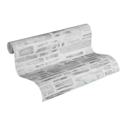 A.S. Creation Il Decoro | 364592 | Papier Peint Imitation Brique Pierre En Papier | Blanc