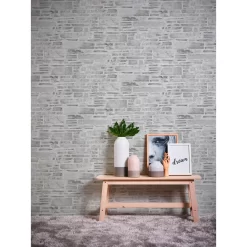 A.S. Creation Il Decoro | 364592 | Papier Peint Imitation Brique Pierre En Papier | Blanc -Décoratif Soldes 364592 4