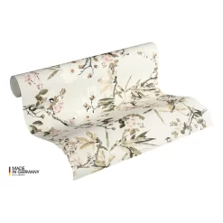 A.S. Creation Michalsky Dream Again | 364982 | Papier Peint Intissé Floral | 0.53 M X 10.05 M | écru