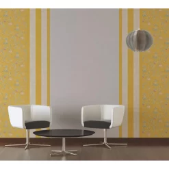 A.S. Creation Paradise Garden | 367194 | Papier Peint Intissé Floral | 0.53 M X 10.05 M | Jaune -Décoratif Soldes 367194 3