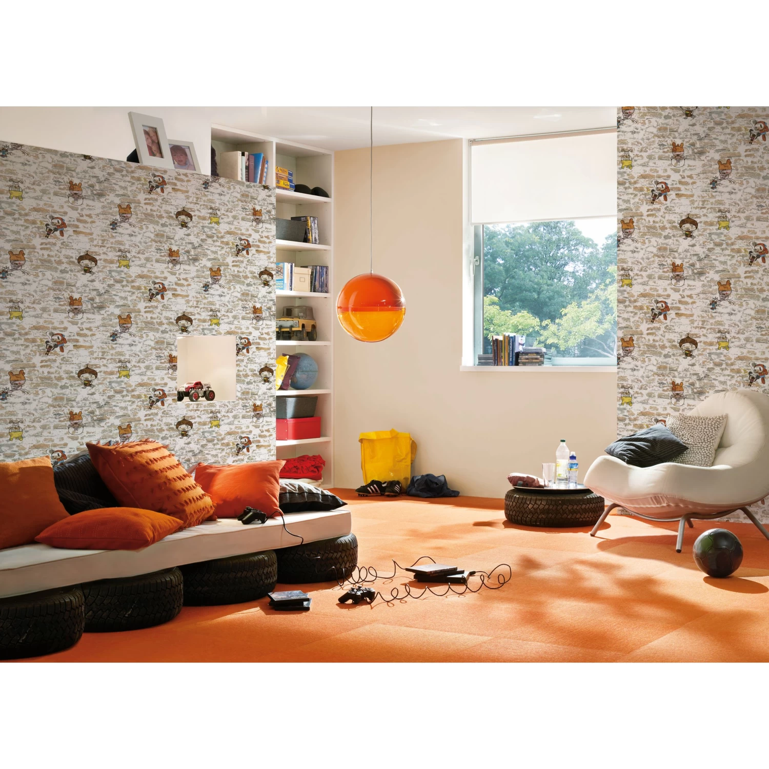 A.S. Creation Boys & Girls 6 | 369871 | Papier Peint Imitation Brique Pierre En Papier | Marron 2 A.S. Creation Boys & Girls 6 | 369871 | Papier Peint Imitation Brique Pierre En Papier | Marron – Image 2