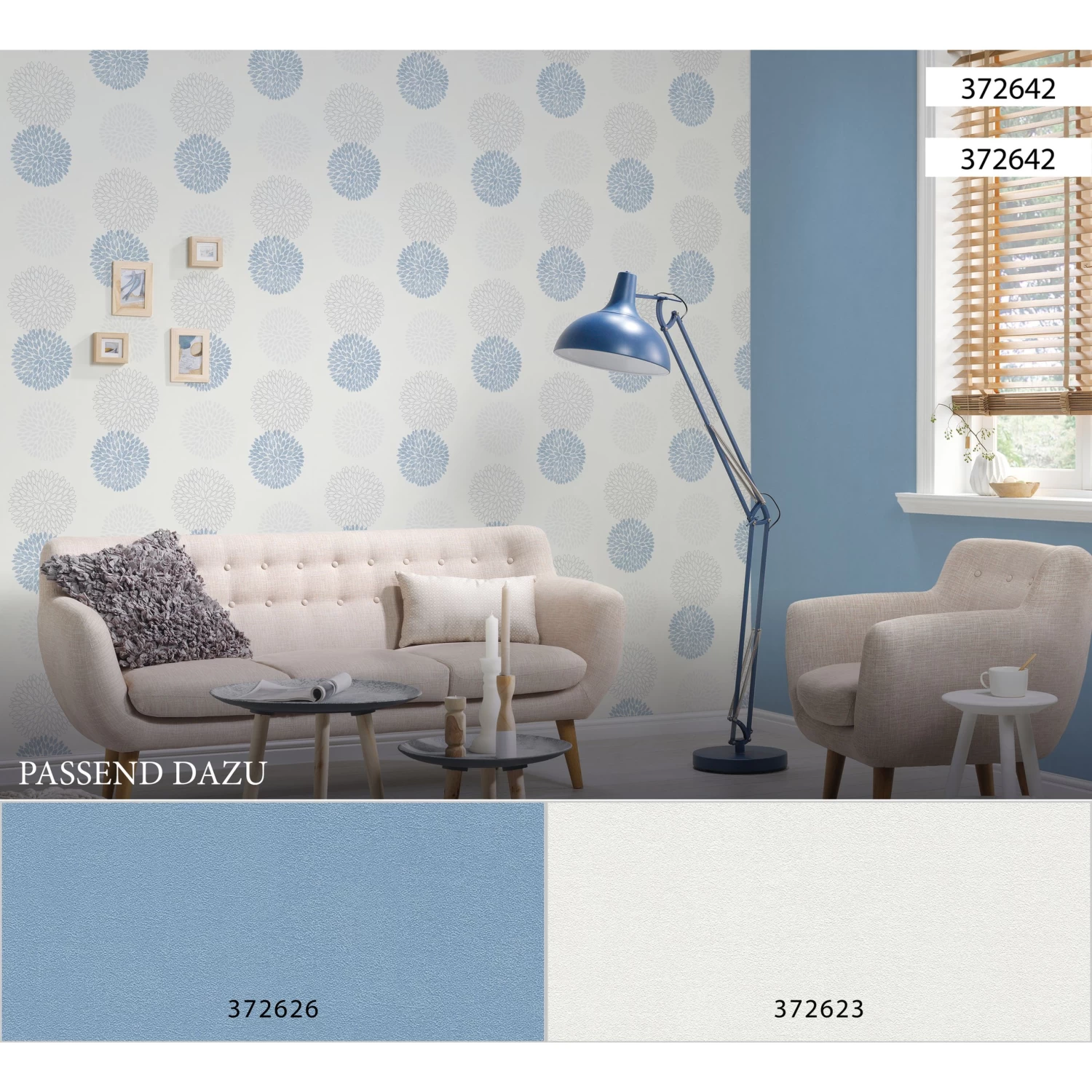 A.S. Creation Blooming | 372626 | Papier Peint Intissé Uni | 0.53 M X 10.05 M | Bleu 3 A.S. Creation Blooming | 372626 | Papier Peint Intissé Uni | 0.53 M X 10.05 M | Bleu – Image 3