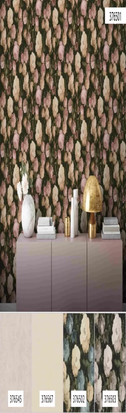 A.S. Creation History Of Art | 376501 | Papier Peint Intissé Floral | 0.53 M X 10.05 M | Rose -Décoratif Soldes 376501 6 scaled