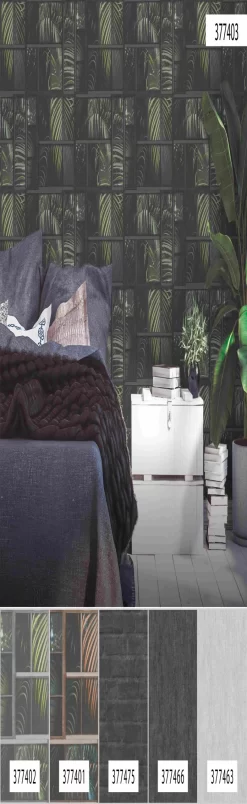 A.S. Creation Industrial | 377403 | Papier Peint Intissé Floral | 0.53 M X 10.05 M | Gris -Décoratif Soldes 377403 6 scaled