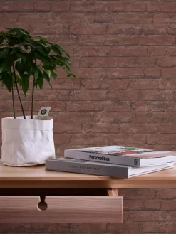 A.S. Creation Industrial | 377472 | Papier Peint Intissé Pierre Brique | 0.53 M X 10.05 M | Marron -Décoratif Soldes 377472 3 scaled