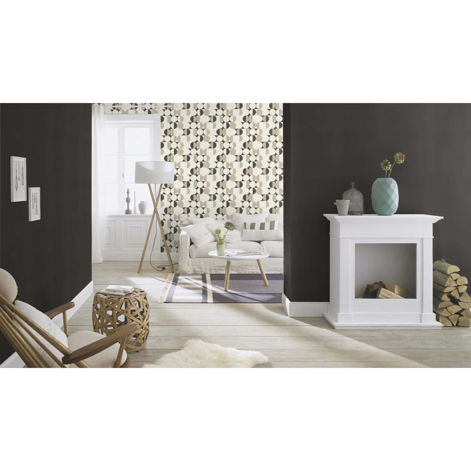 Rasch Club Botanique + Claas II | 531398 | Papier Peint Intissé Uni | 0.53 M X 10.05 M | Noir 7 Rasch Club Botanique + Claas II | 531398 | Papier Peint Intissé Uni | 0.53 M X 10.05 M | Noir – Image 7