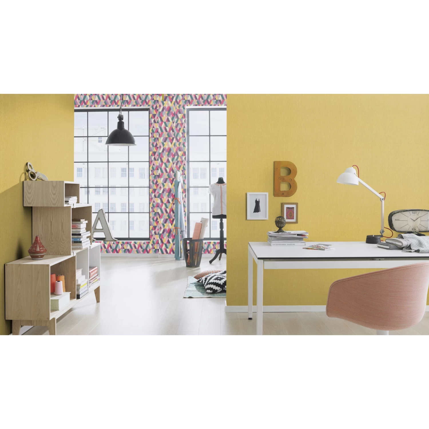Rasch BARBARA Home Collection II | 537192 | Papier Peint Intissé Uni | 0.53 M X 10.05 M | Jaune 2 Rasch BARBARA Home Collection II | 537192 | Papier Peint Intissé Uni | 0.53 M X 10.05 M | Jaune – Image 2