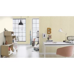 Rasch Denzo II | 607727 | Papier Peint Intissé Uni | 0.53 M X 10.05 M | écru -Décoratif Soldes 607727 room 5