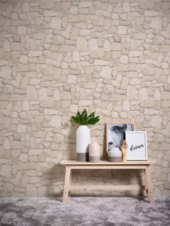 A.S. Creation Dekora Natur 6 | 692429 | Papier Peint Imitation Brique Pierre En Papier | Beige -Décoratif Soldes 692429 3 1