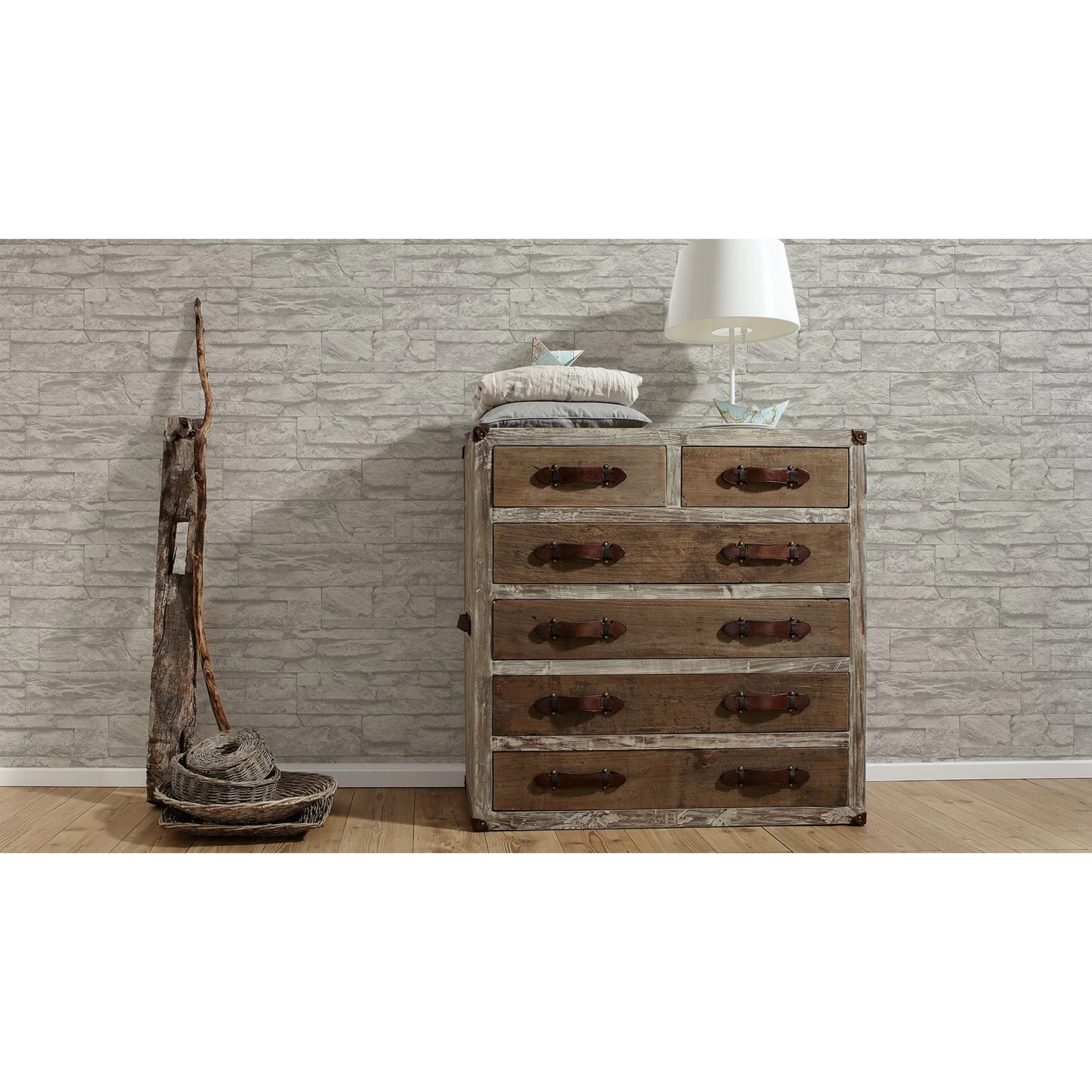 A.S. Creation Elements | 707116 | Papier Peint Intissé Pierre Brique | 0.53 M X 10.05 M | Gris 6 A.S. Creation Elements | 707116 | Papier Peint Intissé Pierre Brique | 0.53 M X 10.05 M | Gris – Image 6