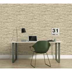 A.S. Creation Elements | 707130 | Papier Peint Intissé Pierre Brique | 0.53 M X 10.05 M | Beige -Décoratif Soldes 707130 3