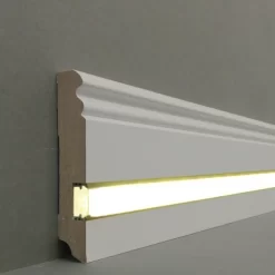 Plinthe Moulurée Lumineuse | MDF Mélaminé | 719.096L | Blanc