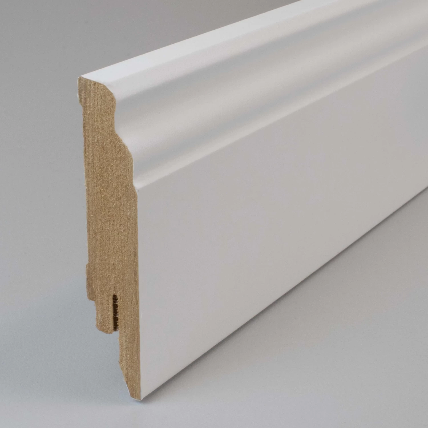 PROVISTON | Plinthe | Plinthe Moulurée | 16 X 80 X 2500 Mm | MDF Mélaminé | Blanc 2 PROVISTON | Plinthe | Plinthe Moulurée | 16 X 80 X 2500 Mm | MDF Mélaminé | Blanc – Image 2