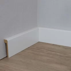 PROVISTON | Surplinthe Carrelage | Jusqu'à 65 Mm Hauteur | 19 X 80 X 2500 Mm | MDF Mélaminé | Blanc -Décoratif Soldes 720 80 13 65 5 scaled