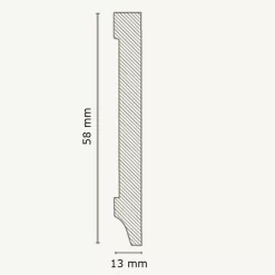 Plinthe (MDF Mélaminé / 721.1358) - Blanc