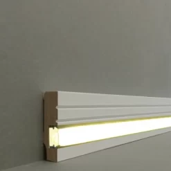 Plinthe Lumineuse | MDF Mélaminé | 721.1558L | Blanc