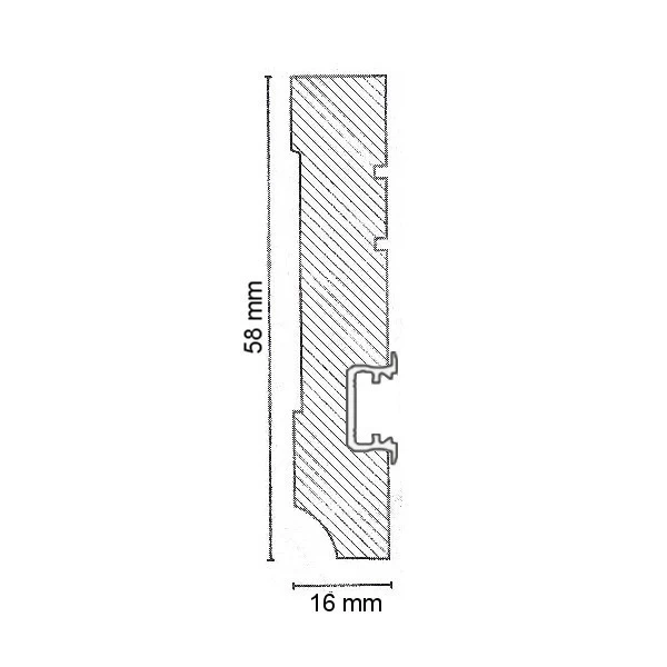 Plinthe Lumineuse | MDF Mélaminé | 721.1558L | Blanc 2 Plinthe Lumineuse | MDF Mélaminé | 721.1558L | Blanc – Image 2