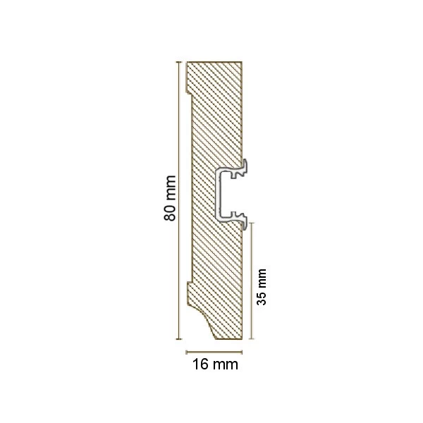 Plinthe Lumineuse | MDF Mélaminé | 721.1680L | Blanc 2 Plinthe Lumineuse | MDF Mélaminé | 721.1680L | Blanc – Image 2