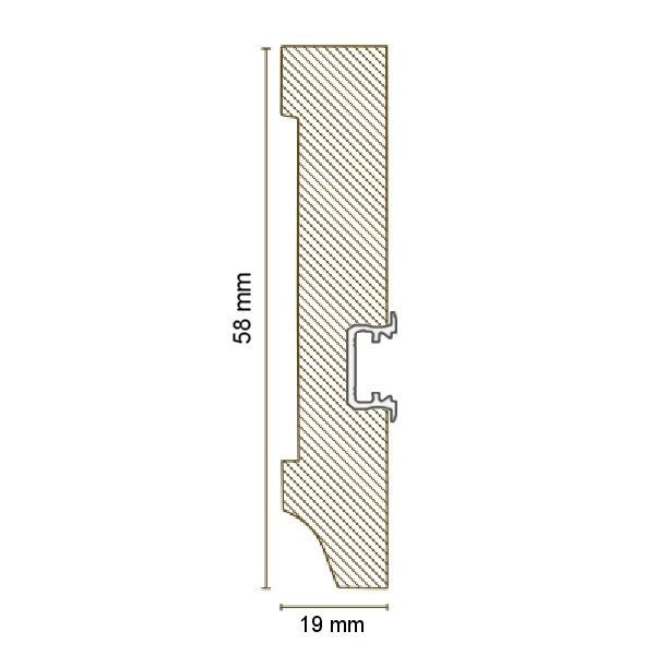 Plinthe Lumineuse | MDF Mélaminé | 721.1958L | Blanc 2 Plinthe Lumineuse | MDF Mélaminé | 721.1958L | Blanc – Image 2