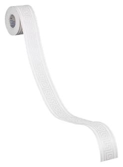 A.S. Creation Only Borders 9 | 895912 | Frise Murale Adhésive | 0.04 M X 5 M | Argent