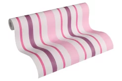 A.S. Creation Boys & Girls 4 | 898319 | Papier Peint à Rayures Papier | 0.53 M X 10.05 M | Rose