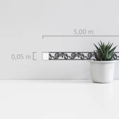 A.S. Creation Stick Ups | 904317 | Frise En Papier Peint Intissé | 0.05 M X 5 M | Noir -Décoratif Soldes 904317 2