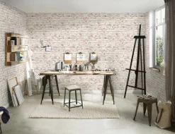 A.S. Creation Elements | 907813 | Papier Peint Intissé Pierre Brique | 0.53 M X 10.05 M | Rouge -Décoratif Soldes 907813 7