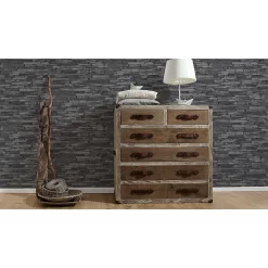 A.S. Creation Elements | 914224 | Papier Peint Intissé Pierre Brique | 0.53 M X 10.05 M | Gris -Décoratif Soldes 914224 4